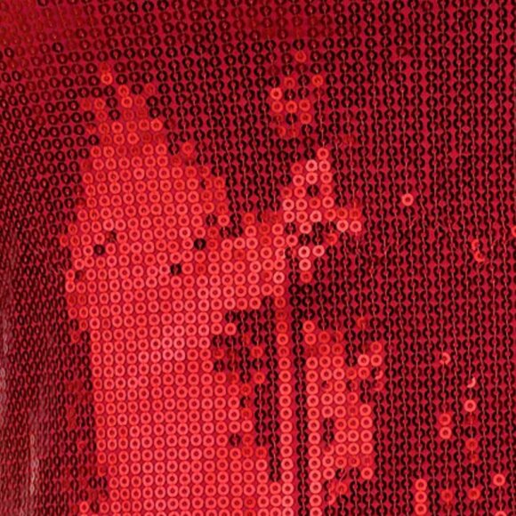 Red Sequin Strapless Halter Top NWT - Picture 5 of 5